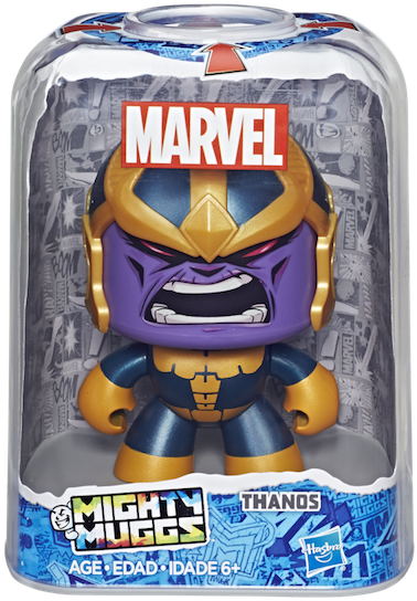 Hasbro New York Toyfair 2018 Reveals Infinity Gauntlet, - Mighty Muggs Thanos (600x600), Png Download