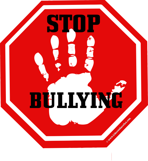Stop Bullying Sign (579x629), Png Download