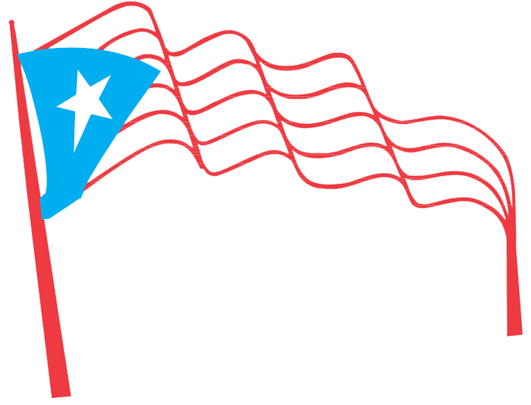 Puerto Rico Clipart E Marketing - Paseo Boricua Flag (794x601), Png Download