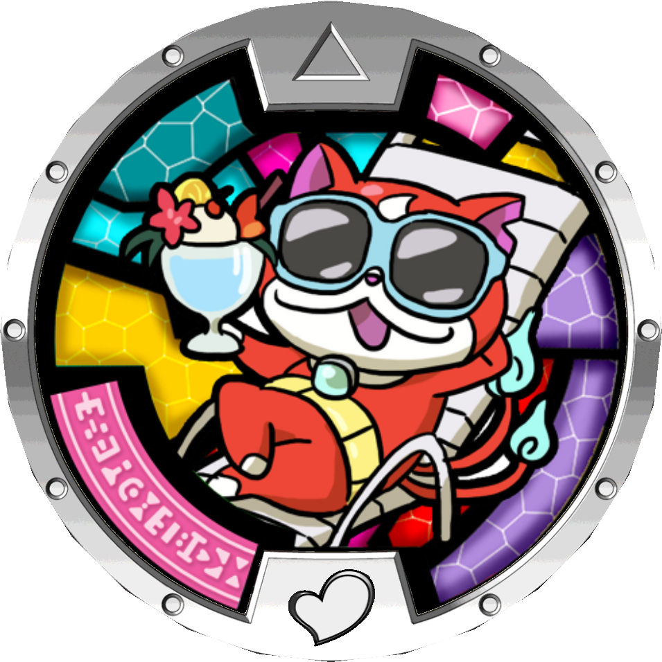Jibanyan - Yo Kai Watch Jibanyan Medal (955x956), Png Download