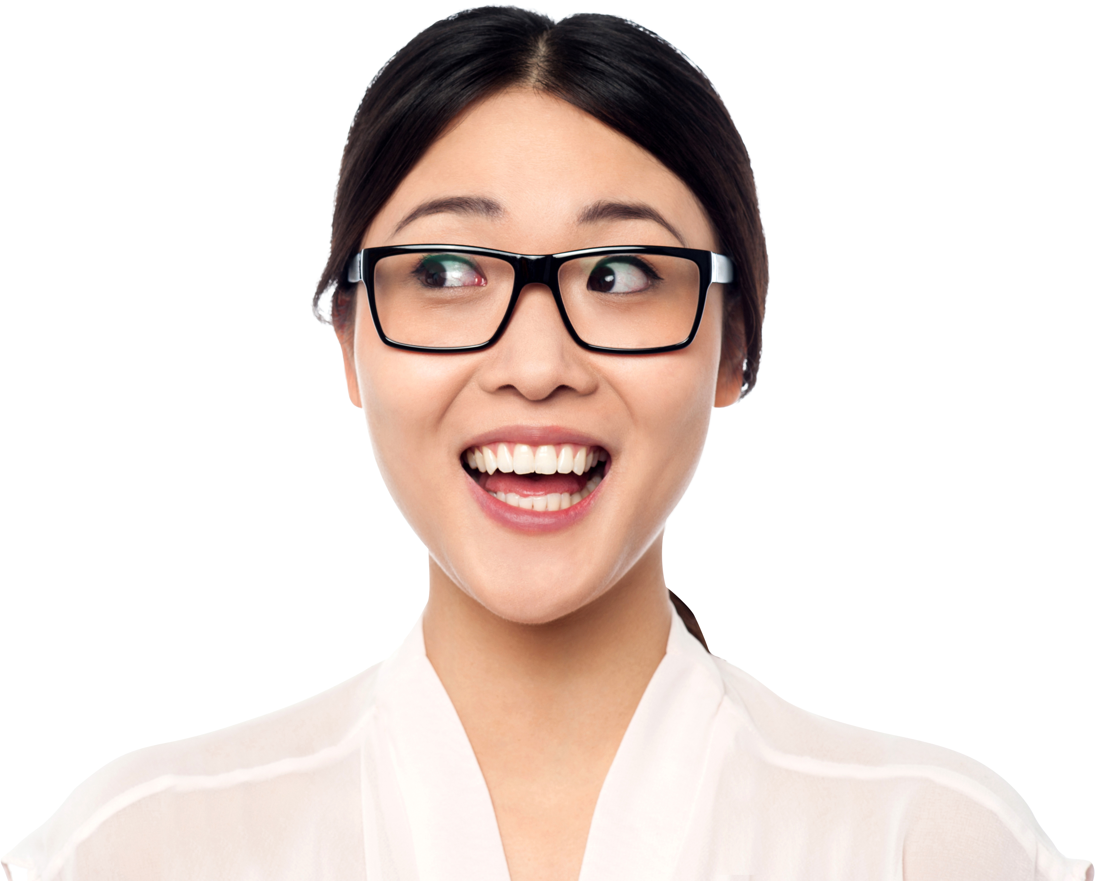 Spectacles On Asian (4809x3200), Png Download