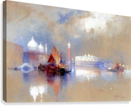 View Of Venice, 1888 Canvas Print - Turners Paintings Of Venice (429x348), Png Download