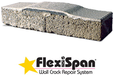 Flexispan® Wall Crack Repair System - Basement (420x350), Png Download