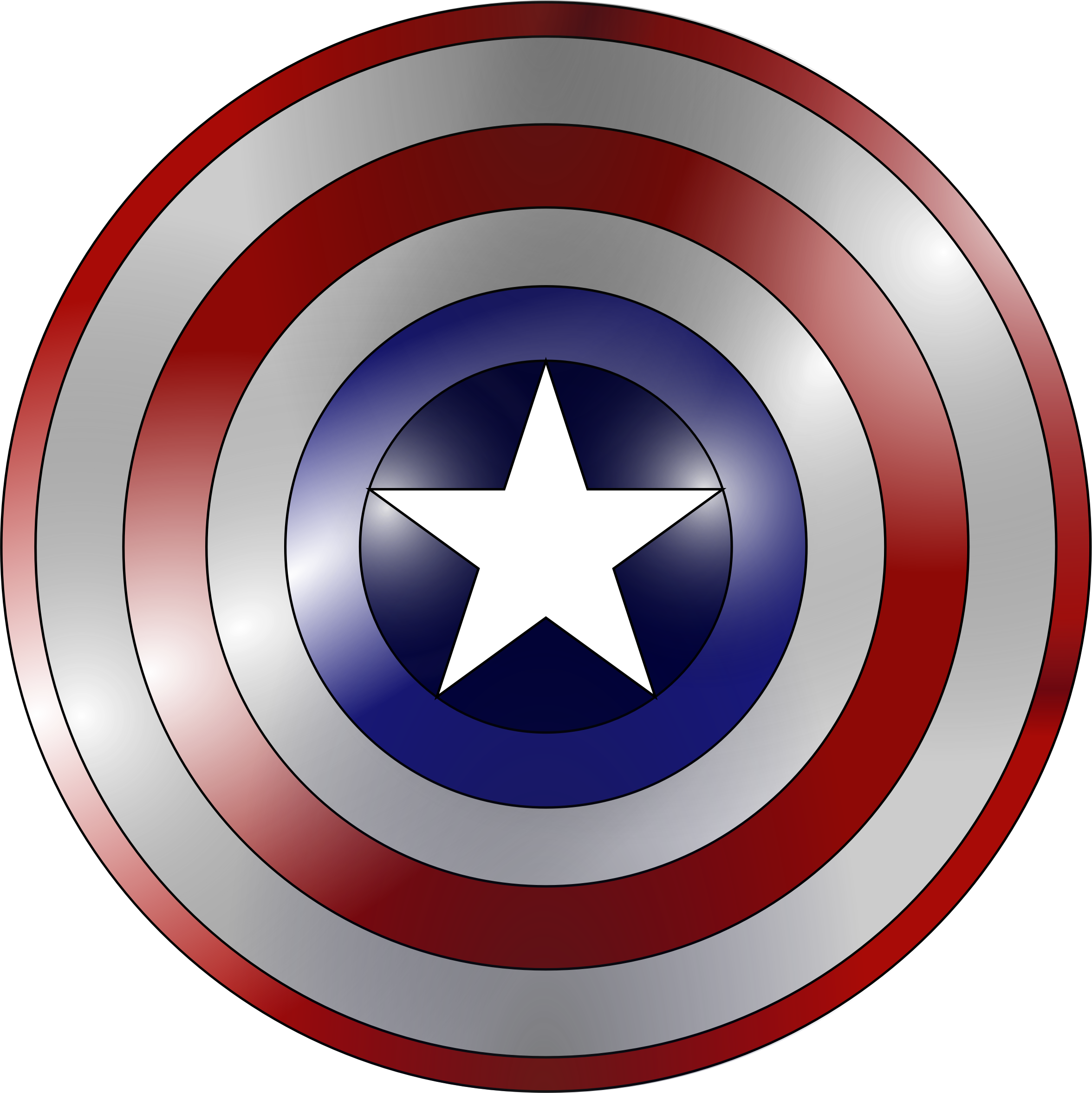 Captain America's Shield S - Captain America Shield Clip Art (749x750), Png Download
