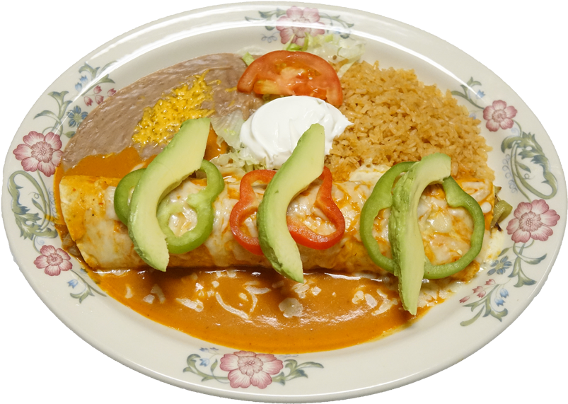 Food Burrito Chipotle La Hacienda Real - Miami (860x674), Png Download