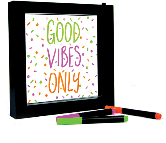 Picture Of Neon-effect Light Frame - Display Device (550x550), Png Download