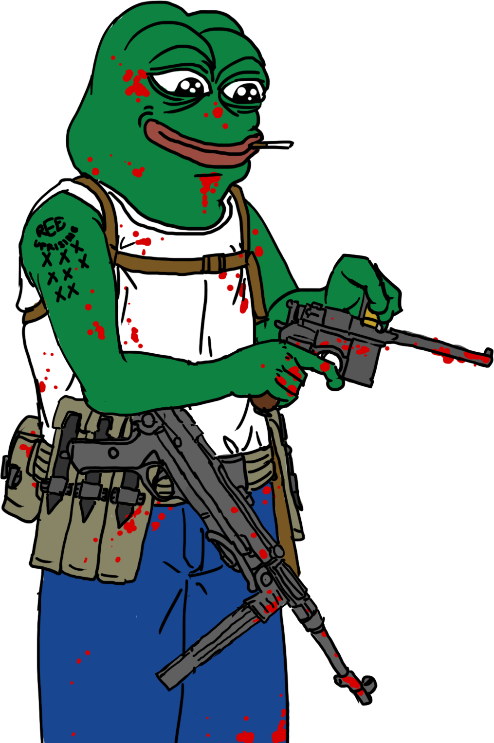 Politically Incorrect » Thread - White Power Pepe (1015x1527), Png Download
