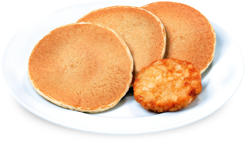 Tex Golden Pancakes - Pickert (490x390), Png Download