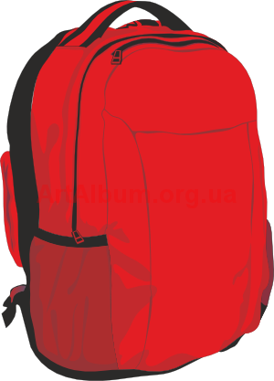Backpack Clipart Graphic Free Travel Bag Stock Image - Clip Art Red Backpack (300x417), Png Download