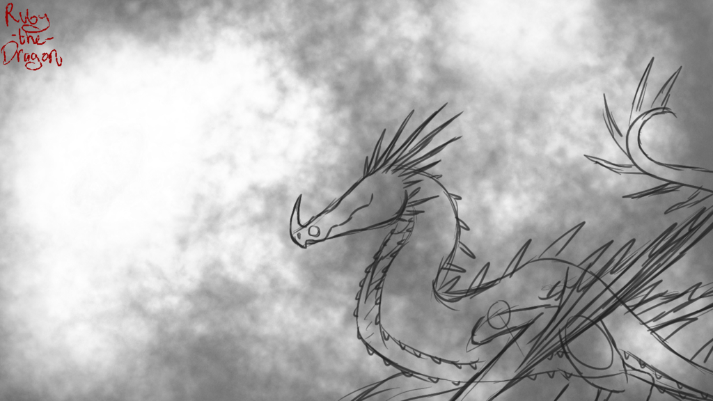 Cloudjumper In By Ruby The Dragon On - Sketch (1024x576), Png Download