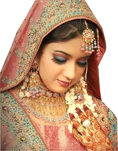 Economy Of India - Bridal Makeup (406x522), Png Download
