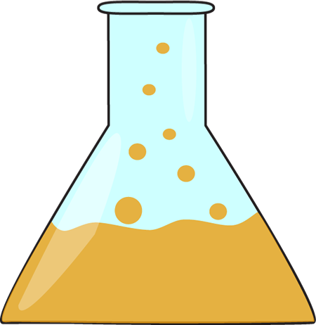 Science Clip Art Panda Free Images Info - Bubbling Beaker (450x462), Png Download