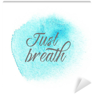 Abstract Blue Hand Drawing Watercolor Wash On White - Calligraphy (400x400), Png Download