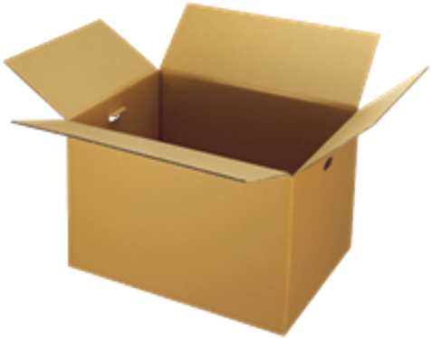 Plastic Container Box ,plastic Pad & Partition , Plastic - Cardboard Box Png (482x480), Png Download