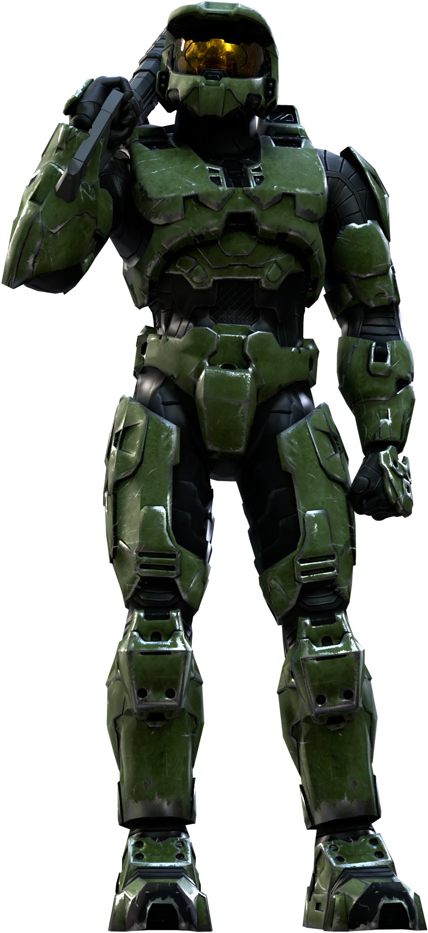 Master Chief, Mjolnir Mark Vi [render] - Master Chief Mark 6 (934x2079), Png Download