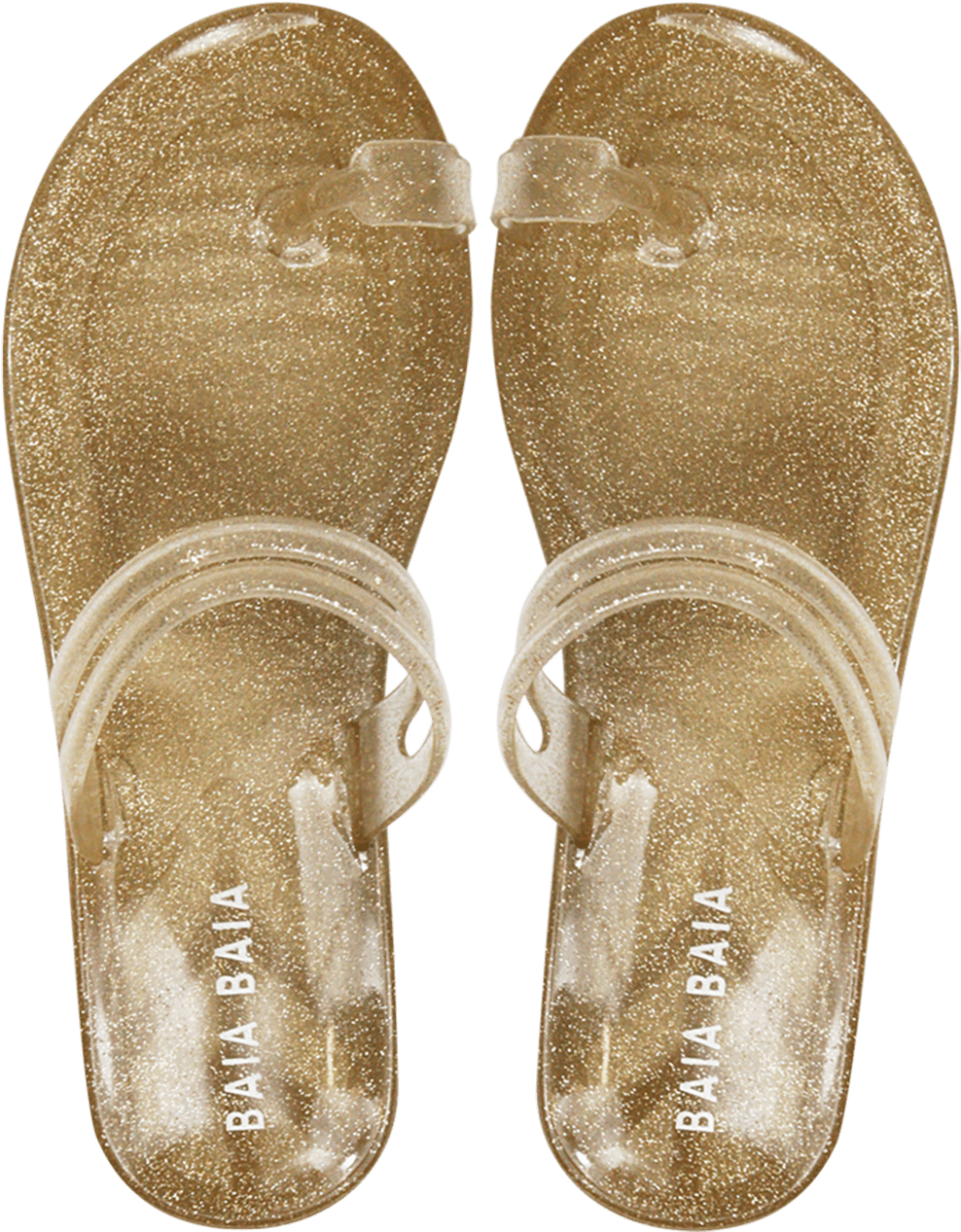 Lily Nu Pieds Sandals Gold Glitter - Flip-flops (1200x1400), Png Download