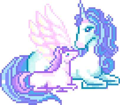 50 Images About Png Kawaii On We Heart It - Kawaii Pixel Unicorn (407x354), Png Download