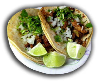 Onion And Cilantro Tacos (320x480), Png Download