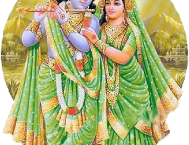 Radha Krishna Png Transparent Images 6 372 X 279 Carwad - Krishna & Radha Png (640x480), Png Download