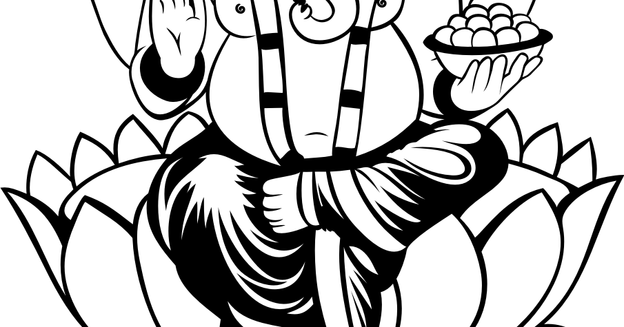 Hindu Gods At Getdrawings - Ganesh Ji Clipart Png (905x475), Png Download
