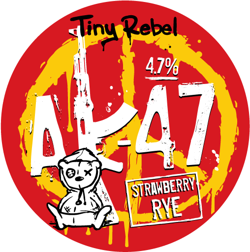 Strawberry Rye Ale - Tiny Rebel Ak47 (515x514), Png Download