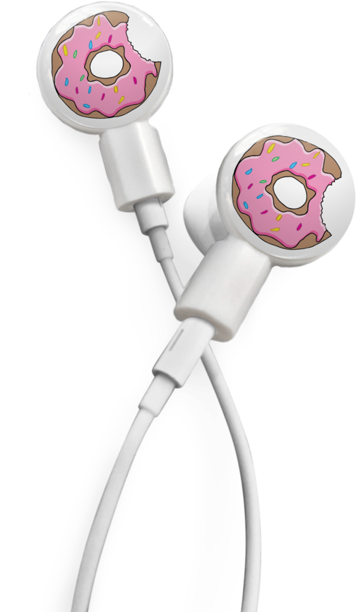 Pair Of Apple Earbud Covers - Apple Earbuds (580x927), Png Download