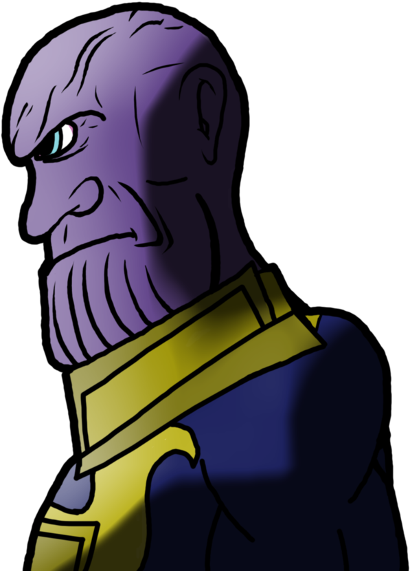 Thanos By Nickep - Thanos (786x1017), Png Download