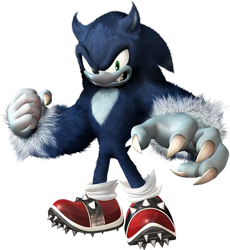 Sonic The Werehog (464x505), Png Download