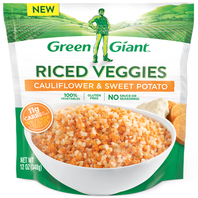Product 1030gg Riced - Green Giant Riced Cauliflower And Sweet Potato (400x400), Png Download
