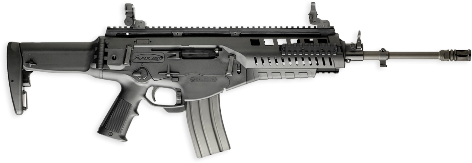 Arx160 A3 Beretta Assault Rifle With Collapsed Stock - Cz Bren 805 Review (2000x959), Png Download