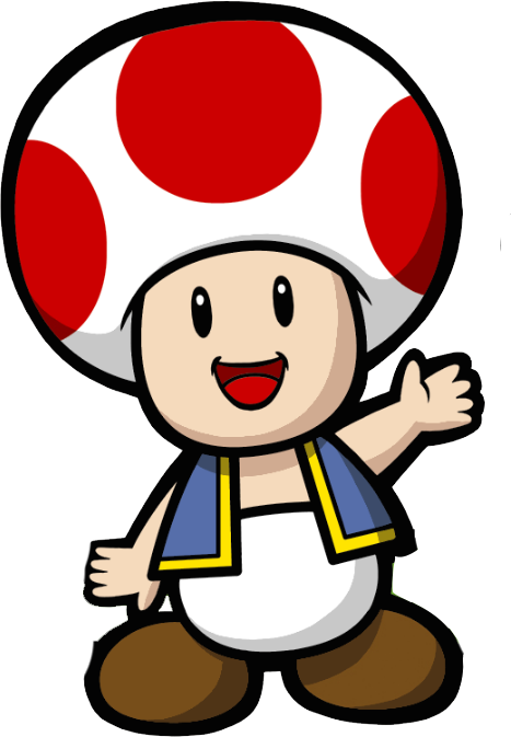 Mushroom Clipart Mario Toad - Super Mario Kart Toad (467x673), Png Download