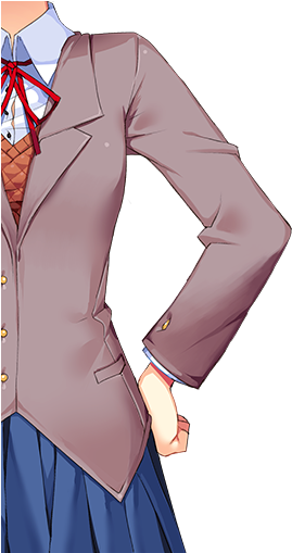 Hide Ui - Natsuki Ddlc (960x960), Png Download