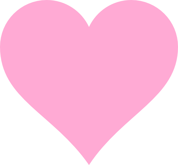Heart Icon Clip Art - Light Pink Heart Png (600x556), Png Download