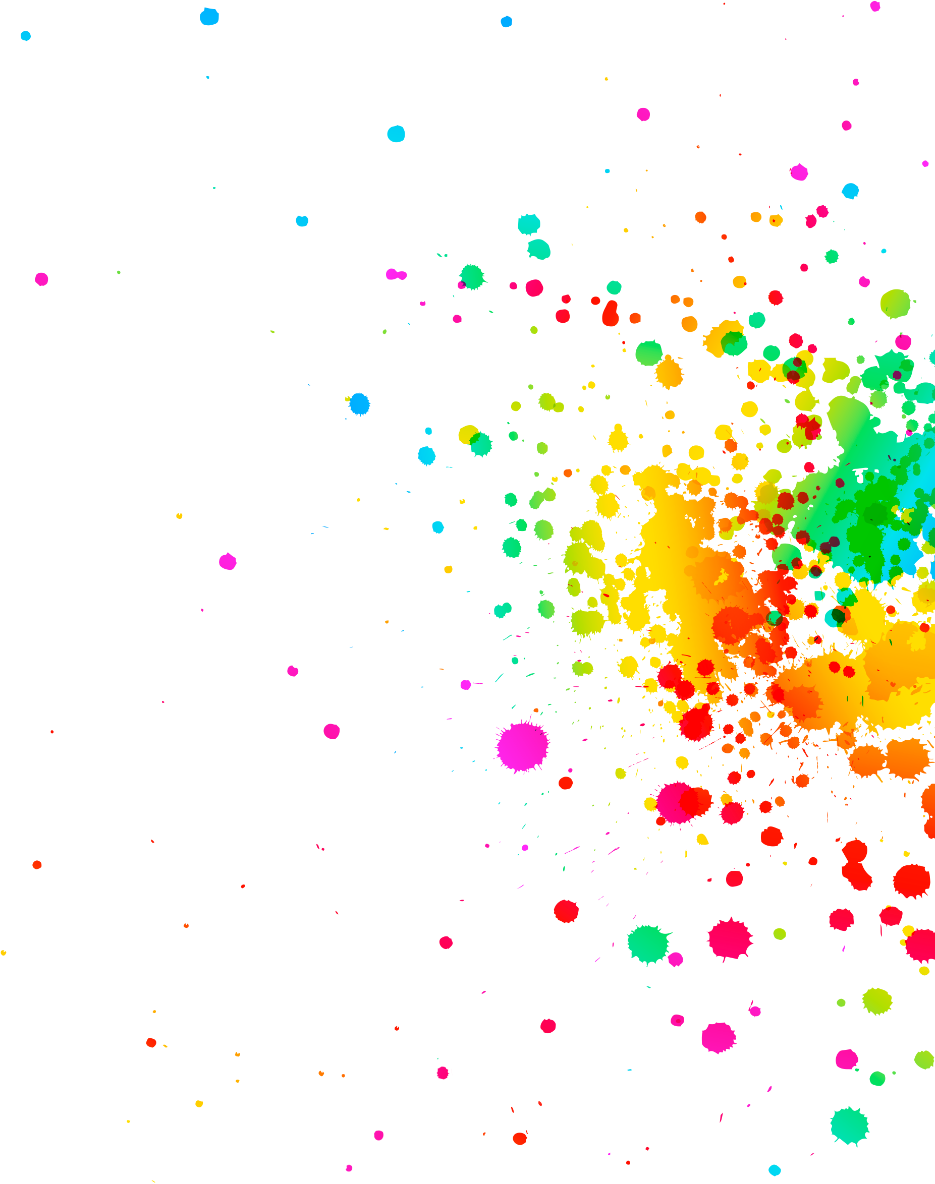 Download Rainbow Paint Splatter Transparent Transparent PNG Download