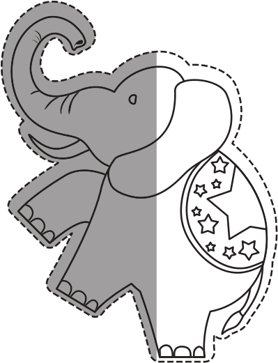 Collection Of Free Drawing Design Elephant Download - Drawing (550x550), Png Download
