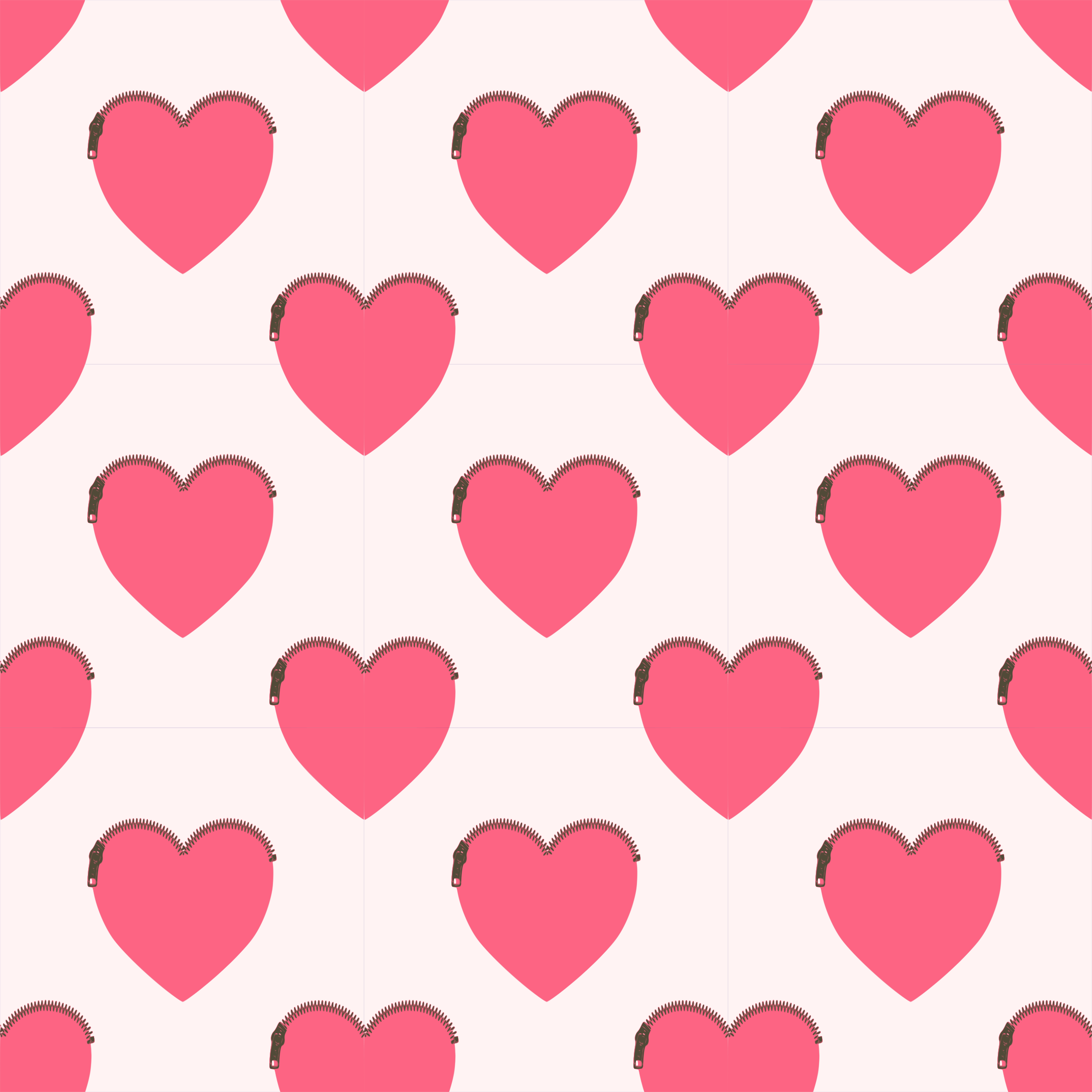 Drawing Pixel Art Heart - Seamless Pattern Heart (750x750), Png Download