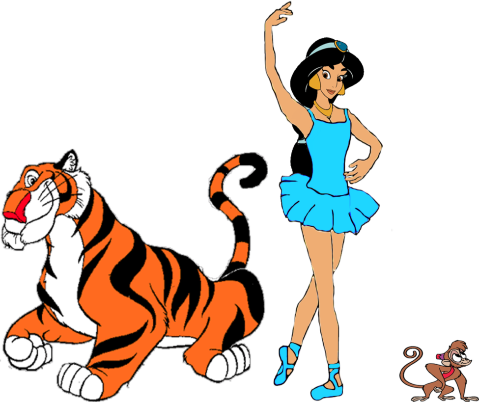 Princess Jasmine As A Ballerina By Darthraner83 - Tiger From Aladdin (975x819), Png Download