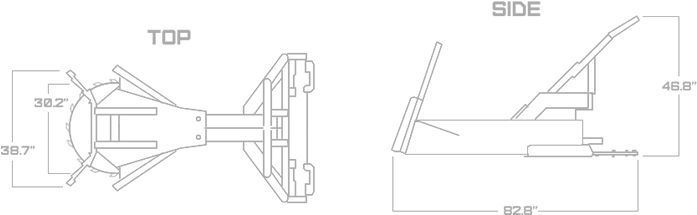 Our Motor Is Also Enclosed For Protection From Falling - Technical Drawing (700x300), Png Download