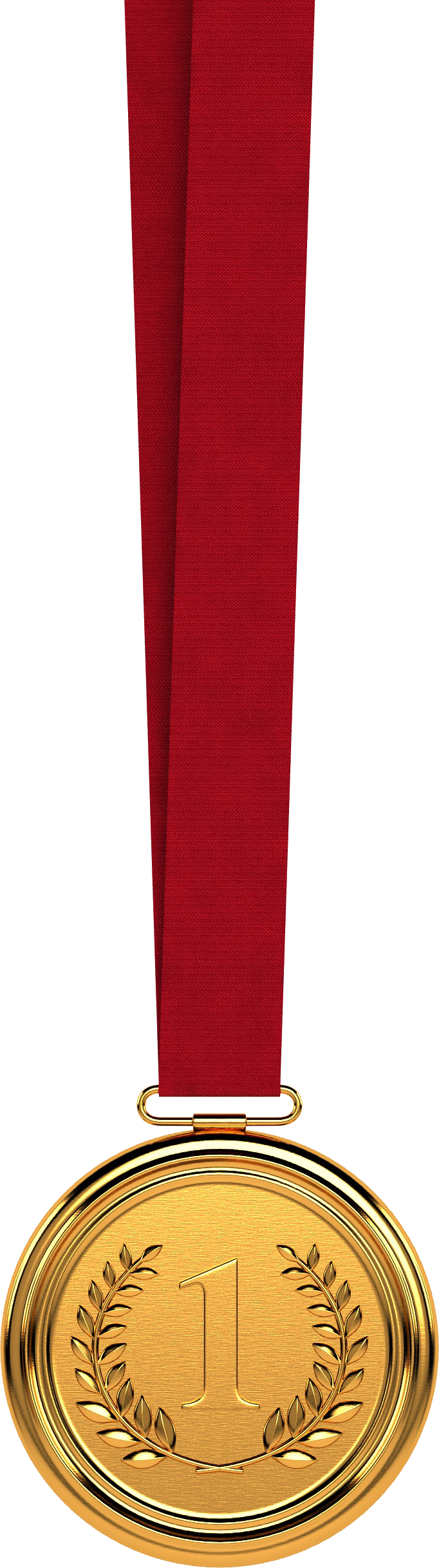 Gold Medal Png - Portable Network Graphics (682x2432), Png Download