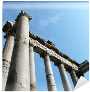 Ancient Columns At The Roman Forum In Rome, Italy Wall - Roman Forum (400x400), Png Download