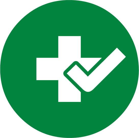 Safety First Icon - Home Button Png Green (545x544), Png Download