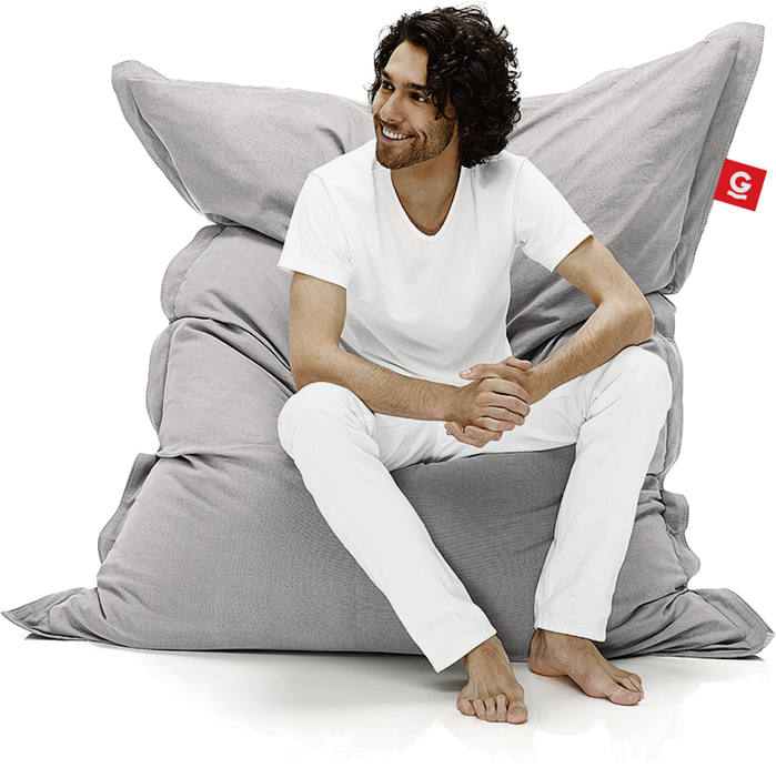 We Are Proud To Make All Of Our Products Here In The - Fatboy Stonewashed Silver Grey (699x692), Png Download