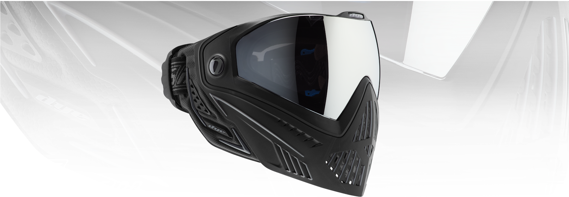 Paintball Goggles With Hud - Dye I5 Paintball Goggles W/ Thermal Lens - Onyx (2280x837), Png Download