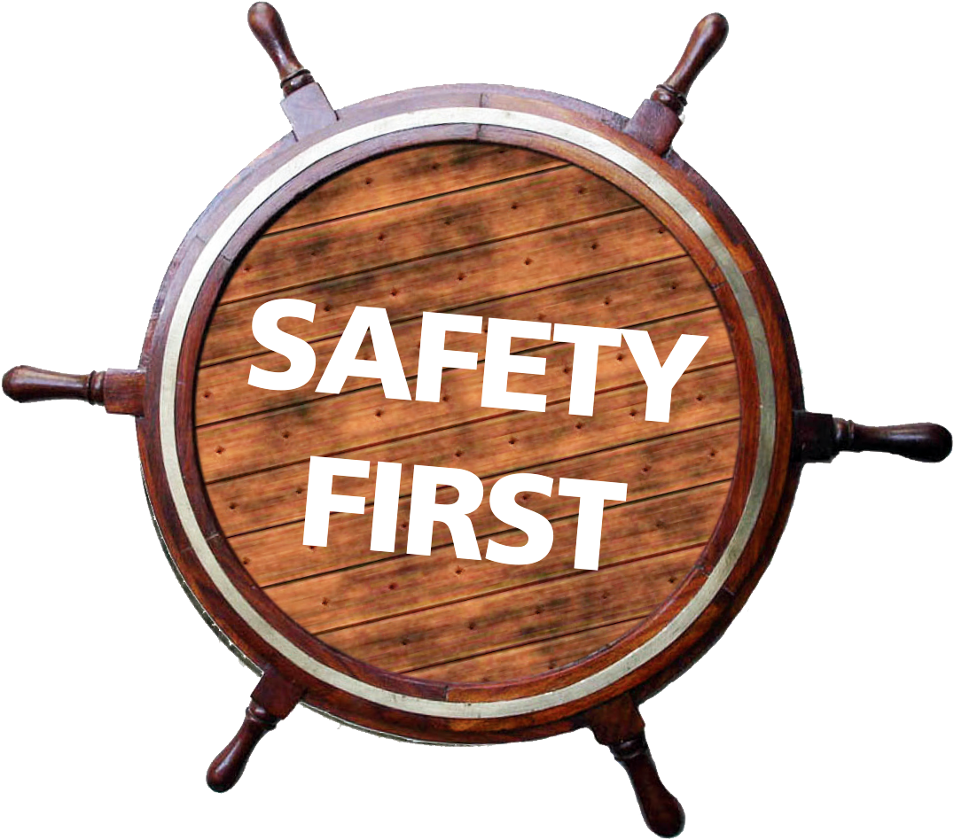 Gentle Giants - Safety First - Ship Steering Wheel (1181x1061), Png Download