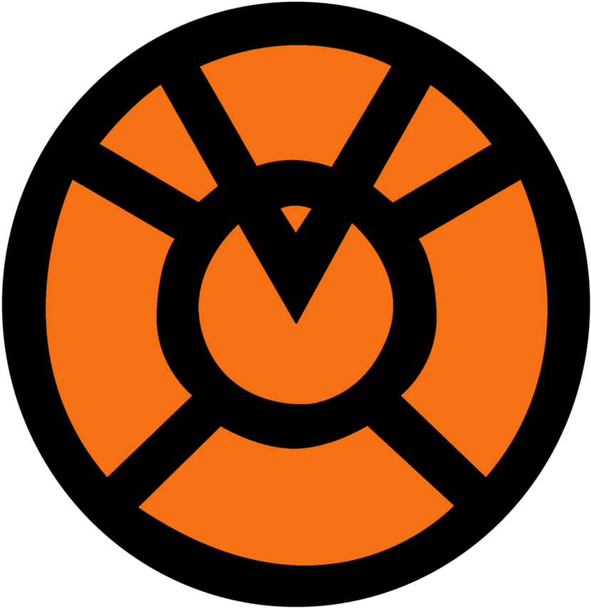 Orange Lantern Corps Symbol Fill By Mr Droy-d613gtb - Orange Lantern Corps Logo (894x894), Png Download