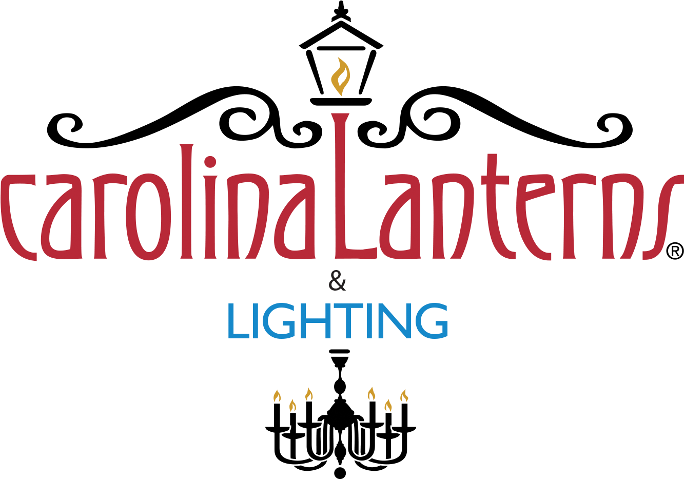 Carolina Lanterns - Carolina Lanterns And Lighting Logo (1342x932), Png Download