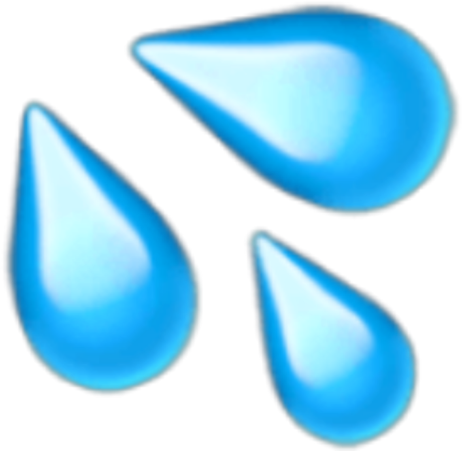 Gotasemoji Gotas Emojis Emojis Gota Emojigota - Sweat Droplets Emoji (1024x1024), Png Download