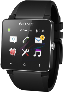 Sony Smartwatch 2 - Smart Watch - Black (500x417), Png Download