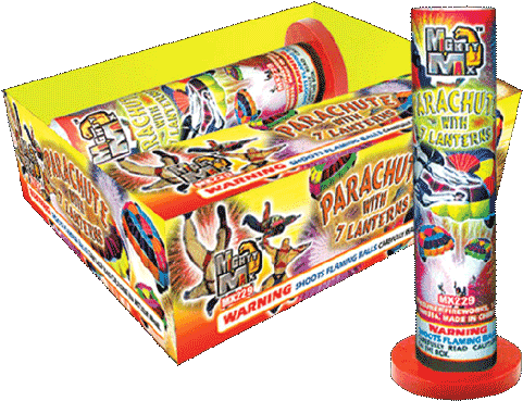 Parachute With 7 Lanterns - Parachute (500x500), Png Download