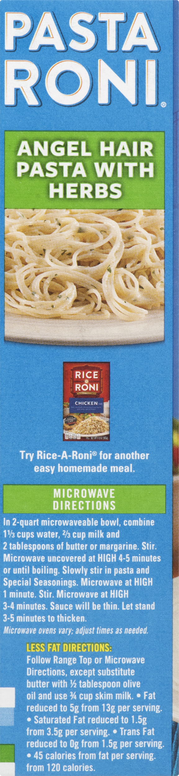 Pasta Roni Fettuccine Alfredo - 4.7 Oz Box (577x2500), Png Download